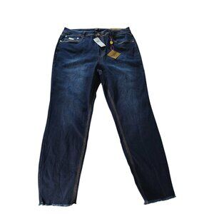 Baby Phat Trendy Plus Size Frayed Skinny Jeans 18W NWT